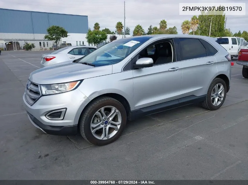 2FMPK3K97JBB19570 2018 Ford Edge Titanium