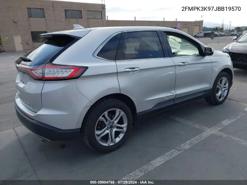 2FMPK3K97JBB19570 2018 Ford Edge Titanium