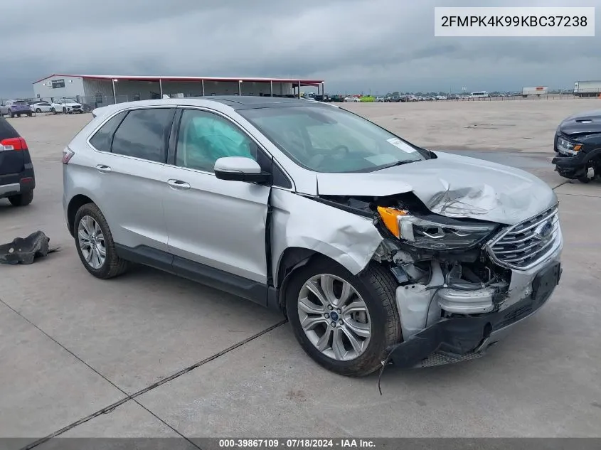 2FMPK4K99KBC37238 2019 Ford Edge Titanium