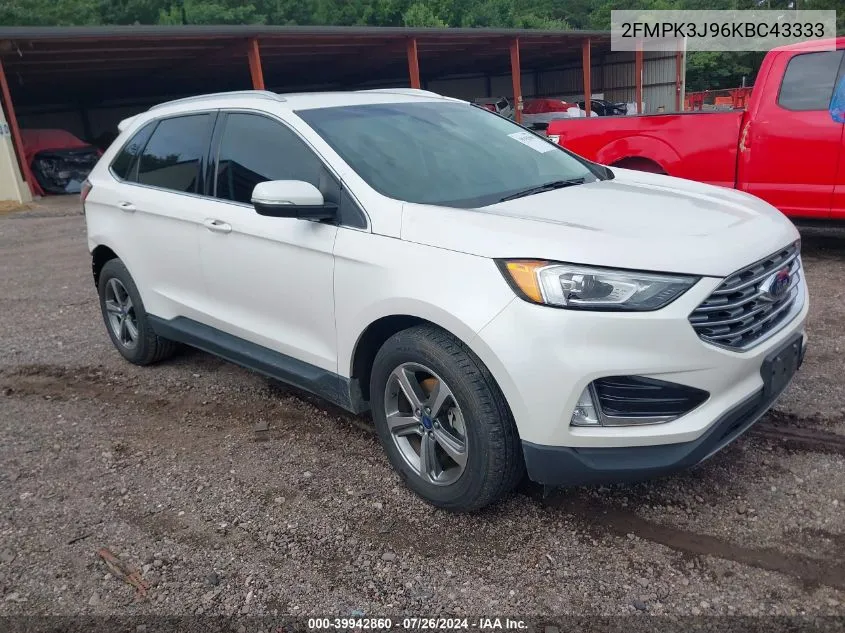 2019 Ford Edge Sel VIN: 2FMPK3J96KBC43333 Lot: 39942860