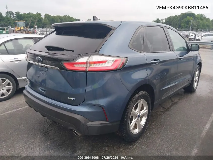 2FMPK4G90KBB11486 2019 Ford Edge Se