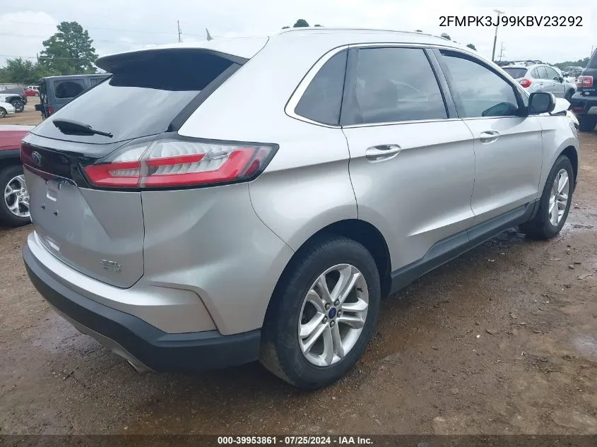 2019 Ford Edge Sel VIN: 2FMPK3J99KBV23292 Lot: 39953861