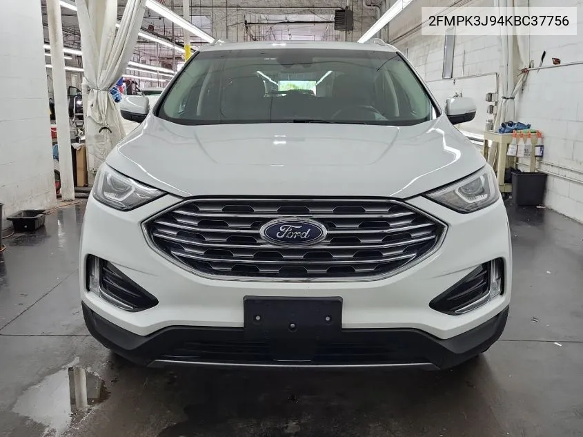 2019 Ford Edge Sel VIN: 2FMPK3J94KBC37756 Lot: 39995954