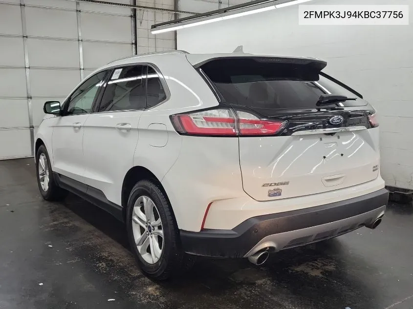 2019 Ford Edge Sel VIN: 2FMPK3J94KBC37756 Lot: 39995954