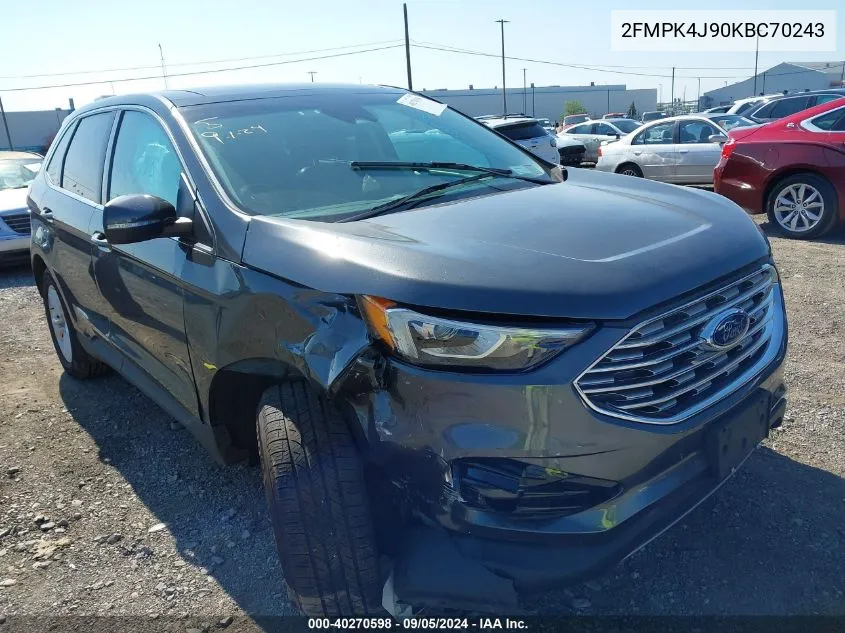 2FMPK4J90KBC70243 2019 Ford Edge Sel