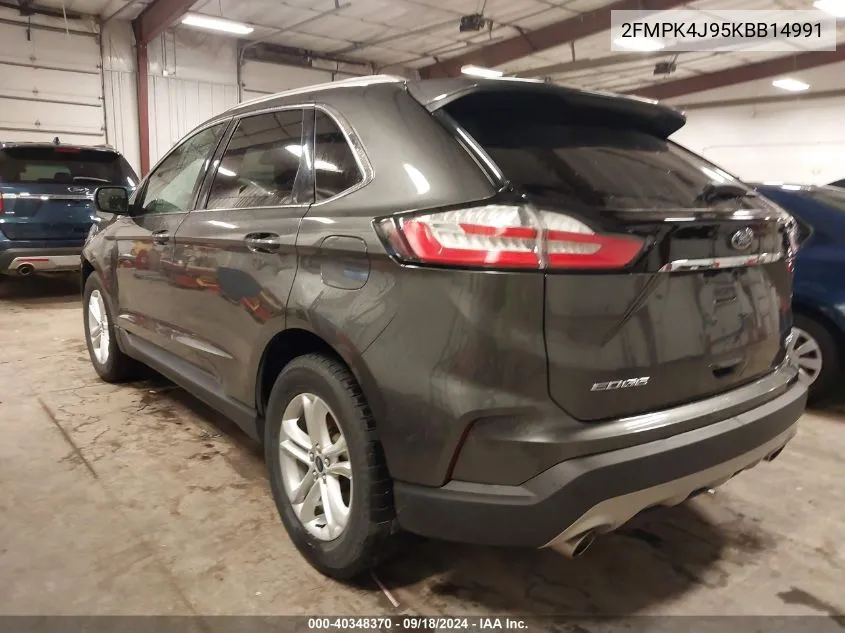 2019 Ford Edge Sel VIN: 2FMPK4J95KBB14991 Lot: 40348370