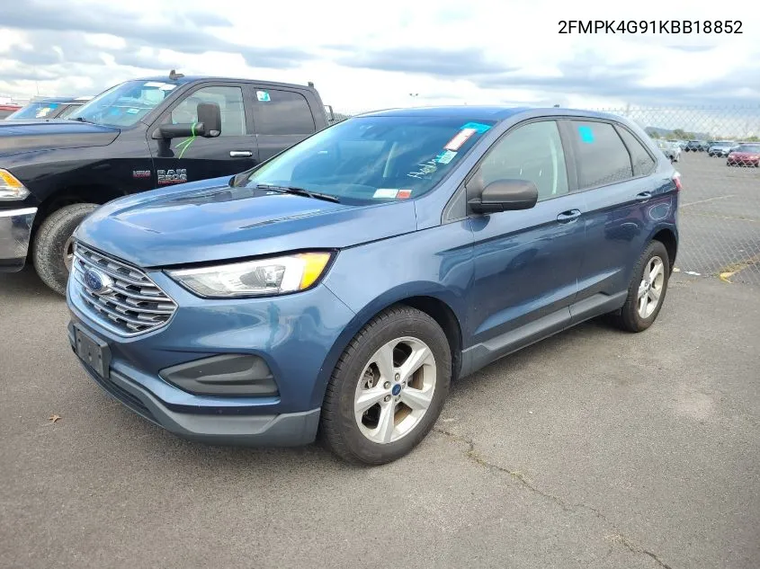 2FMPK4G91KBB18852 2019 Ford Edge Se