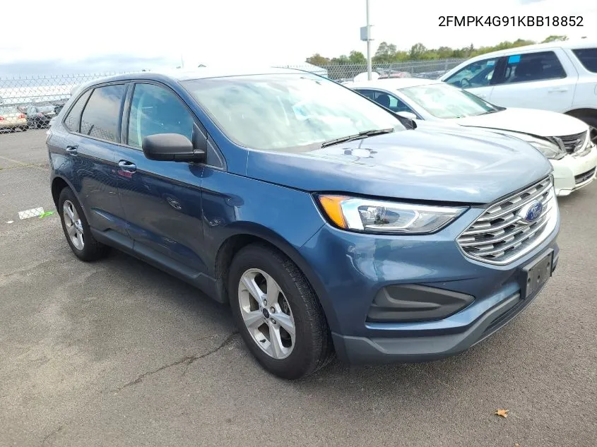 2FMPK4G91KBB18852 2019 Ford Edge Se