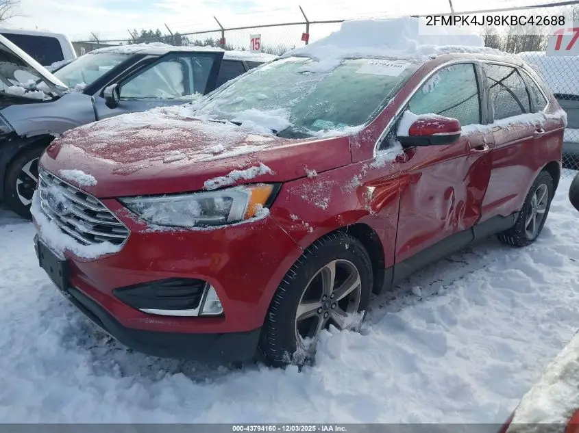 2FMPK4J98KBC42688 2019 Ford Edge Sel