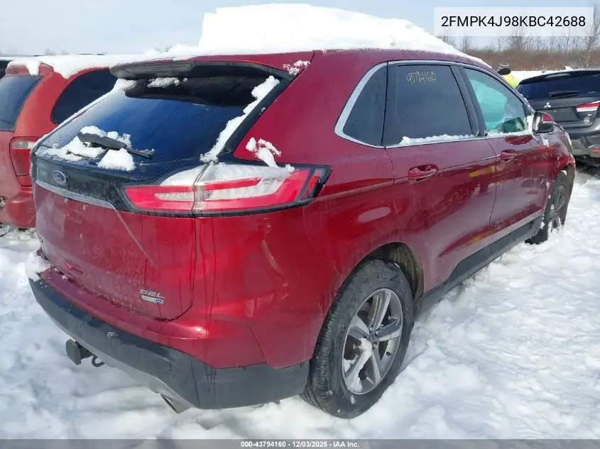 2FMPK4J98KBC42688 2019 Ford Edge Sel
