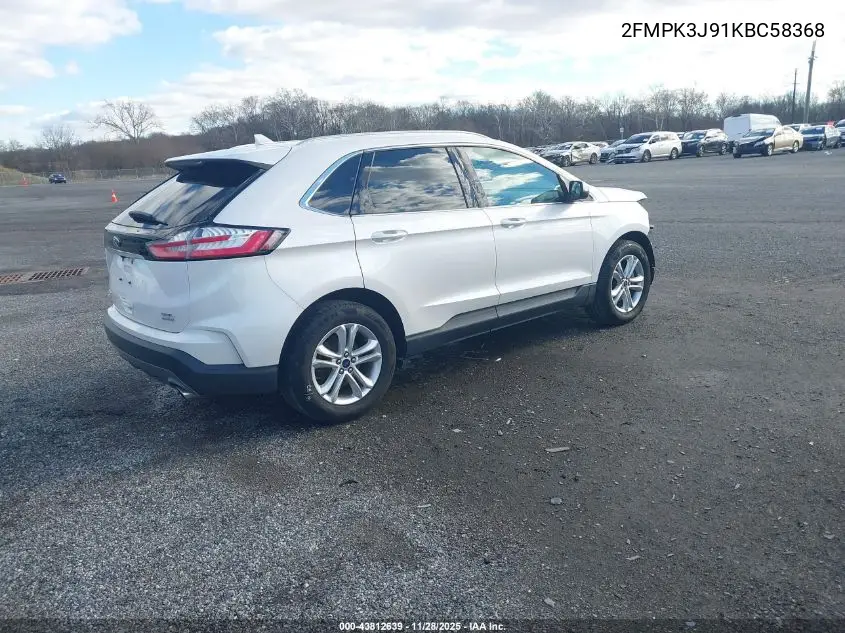 2FMPK3J91KBC58368 2019 Ford Edge Sel