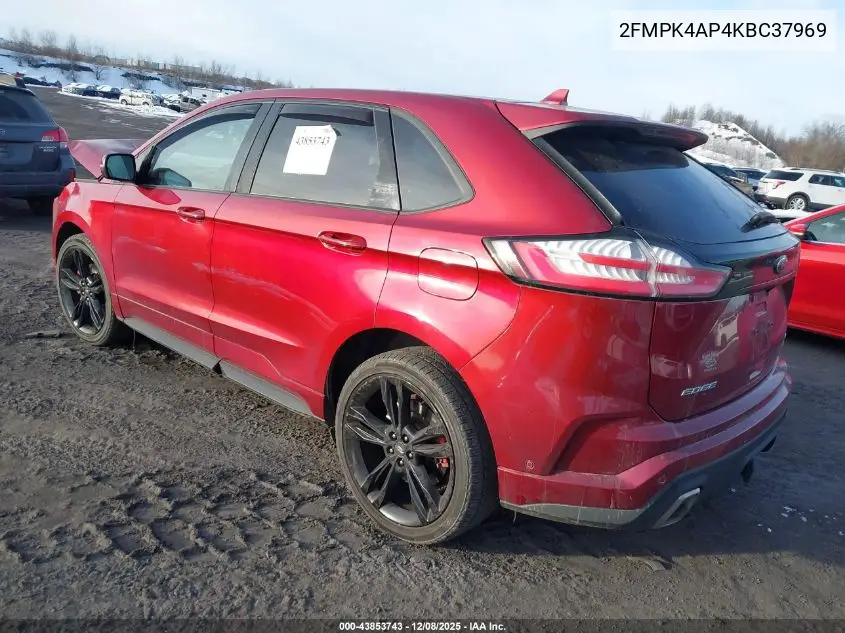 2FMPK4AP4KBC37969 2019 Ford Edge St