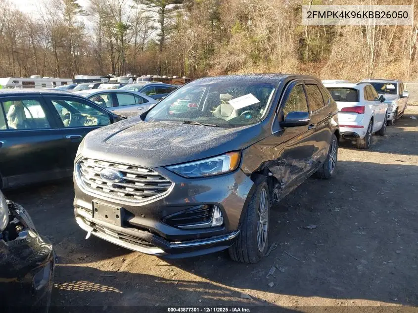 2FMPK4K96KBB26050 2019 Ford Edge Titanium