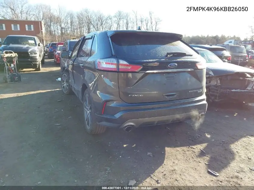 2FMPK4K96KBB26050 2019 Ford Edge Titanium