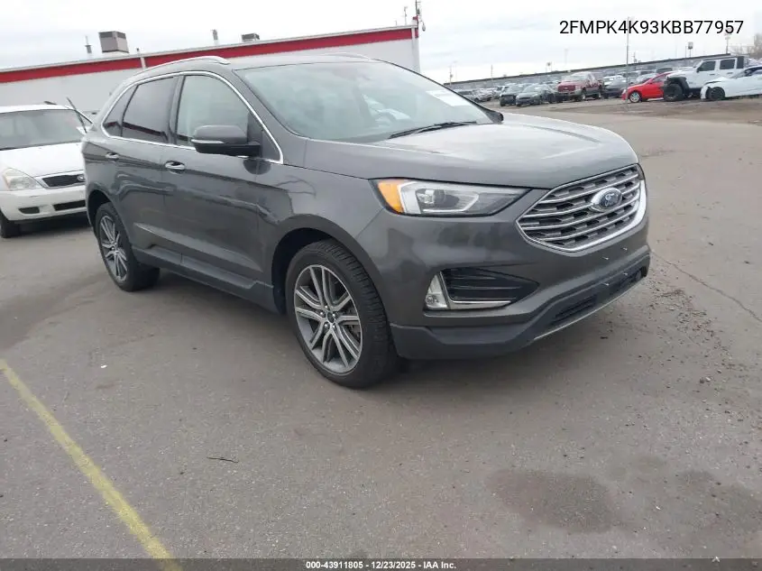 2FMPK4K93KBB77957 2019 Ford Edge Titanium