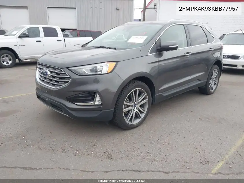 2FMPK4K93KBB77957 2019 Ford Edge Titanium