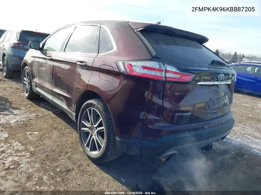 2FMPK4K96KBB87205 2019 Ford Edge Titanium