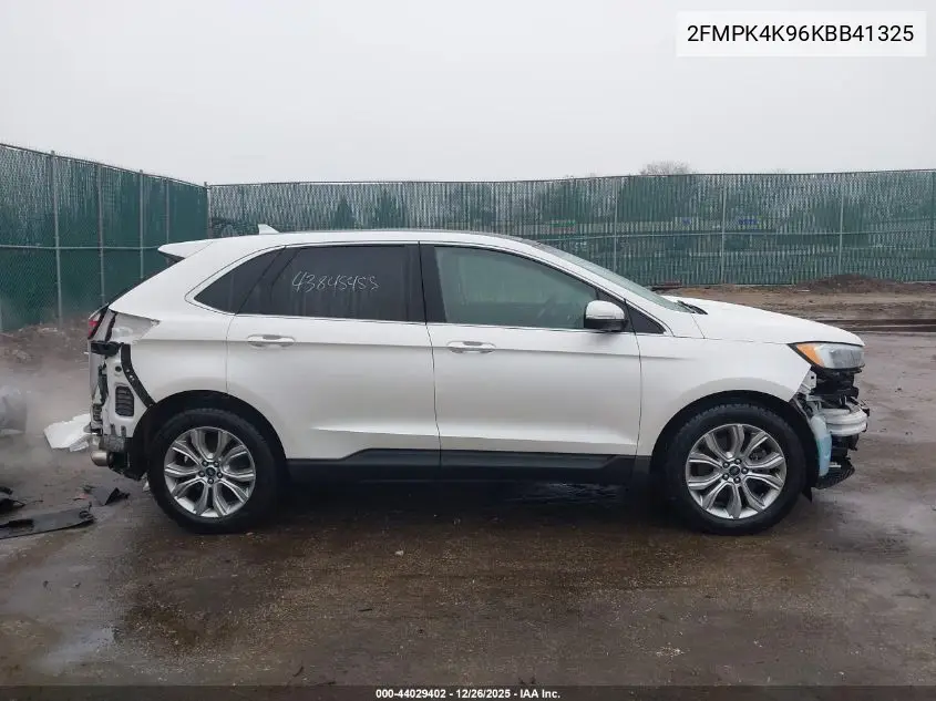 2FMPK4K96KBB41325 2019 Ford Edge Titanium
