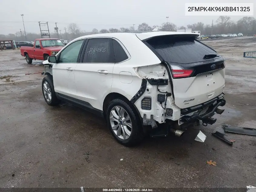 2FMPK4K96KBB41325 2019 Ford Edge Titanium