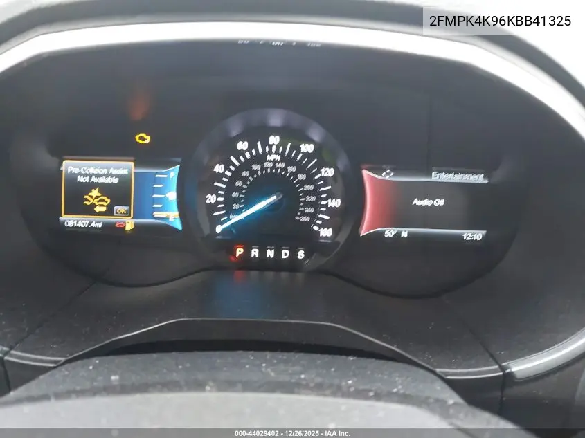 2FMPK4K96KBB41325 2019 Ford Edge Titanium