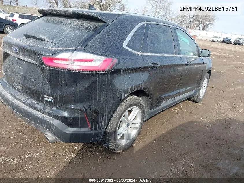 2FMPK4J92LBB15761 2020 Ford Edge Sel