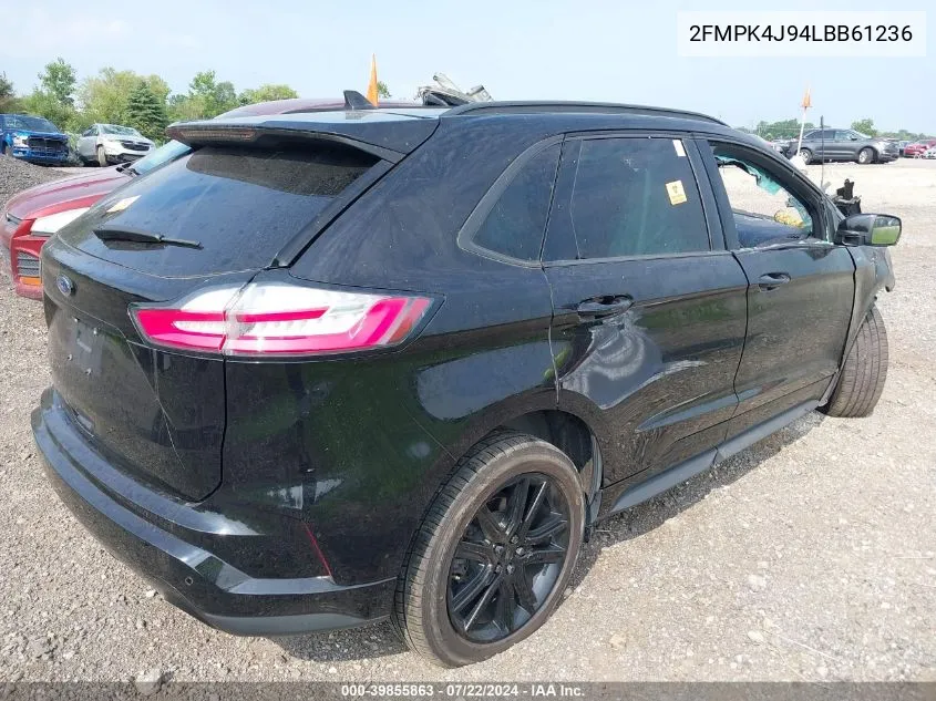 2020 Ford Edge St Line VIN: 2FMPK4J94LBB61236 Lot: 39855863