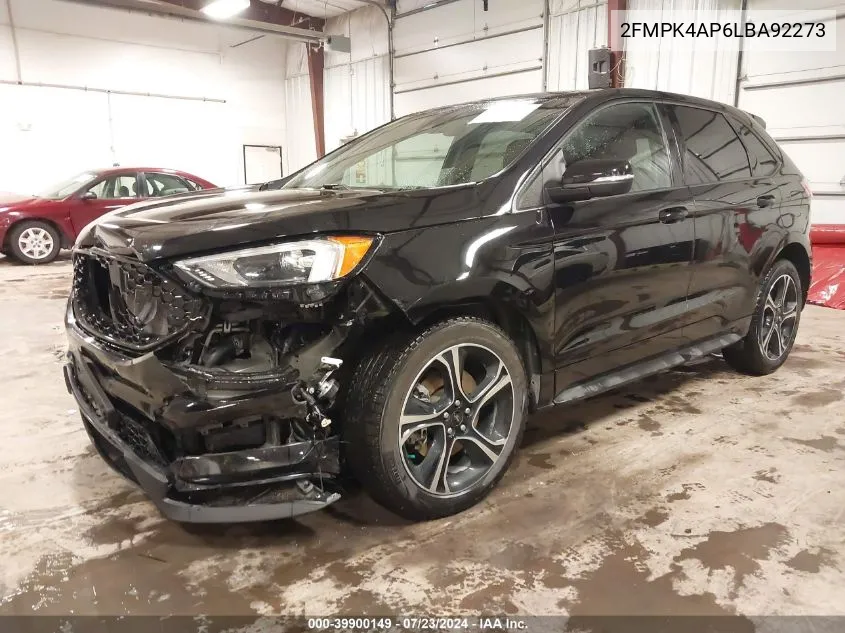 2020 Ford Edge St VIN: 2FMPK4AP6LBA92273 Lot: 39900149