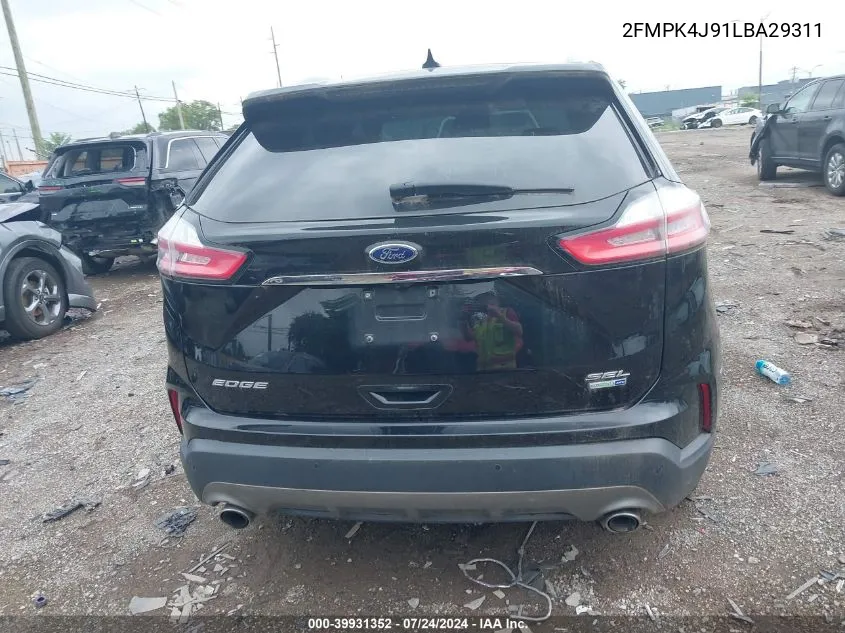 2FMPK4J91LBA29311 2020 Ford Edge Sel