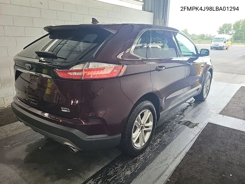 2020 Ford Edge Sel VIN: 2FMPK4J98LBA01294 Lot: 39959784