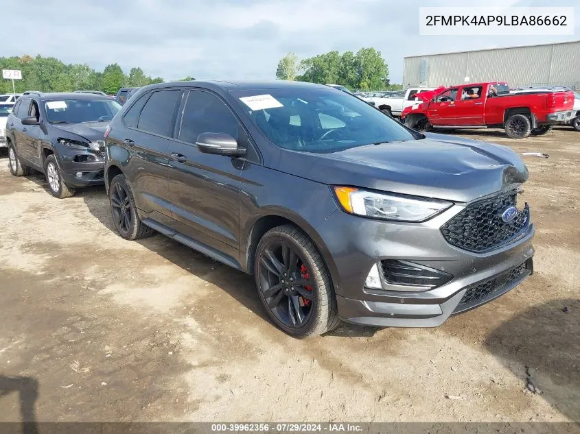 2020 Ford Edge St VIN: 2FMPK4AP9LBA86662 Lot: 39962356