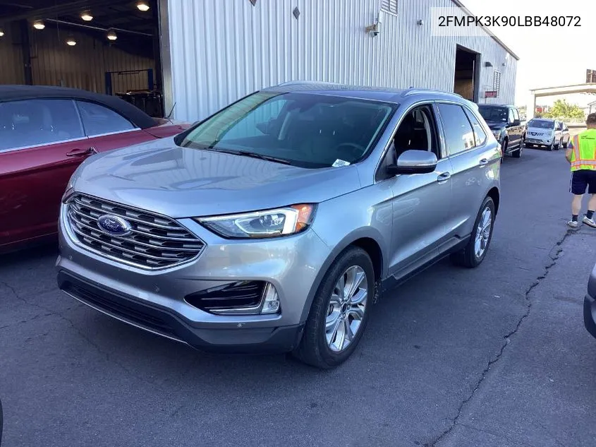 2020 Ford Edge Titanium VIN: 2FMPK3K90LBB48072 Lot: 39973424