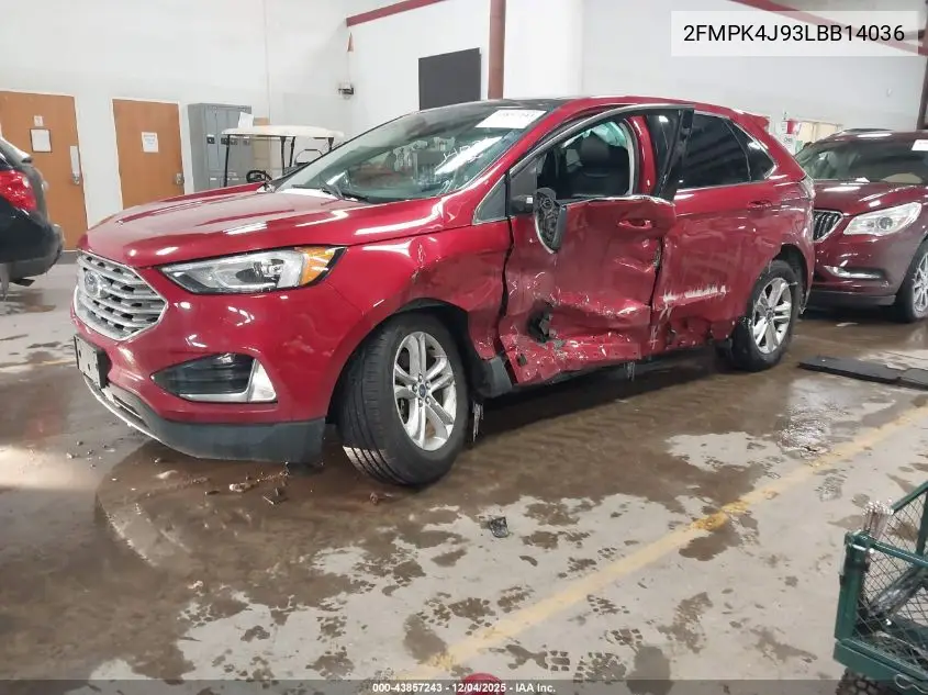 2FMPK4J93LBB14036 2020 Ford Edge Sel