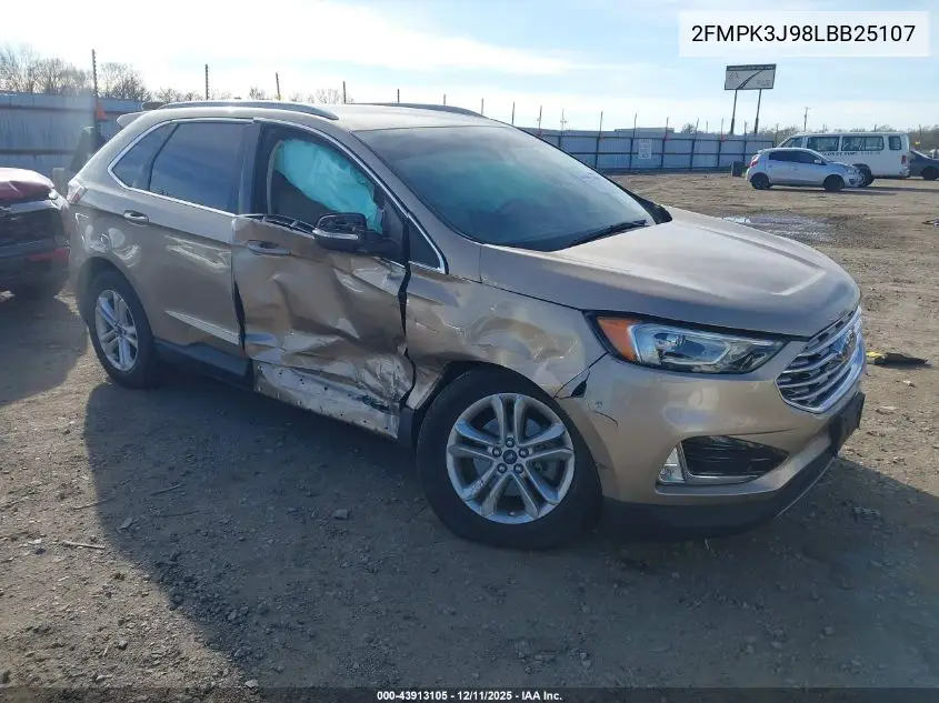 2FMPK3J98LBB25107 2020 Ford Edge Sel