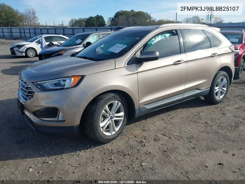 2FMPK3J98LBB25107 2020 Ford Edge Sel