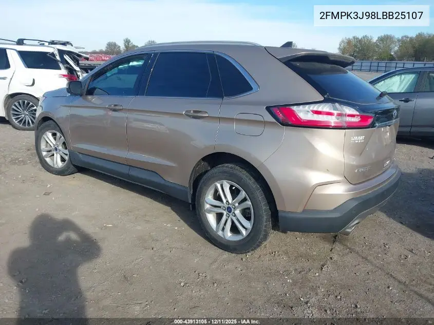2FMPK3J98LBB25107 2020 Ford Edge Sel