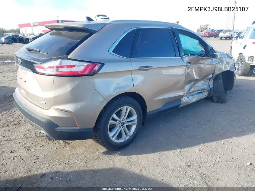 2FMPK3J98LBB25107 2020 Ford Edge Sel