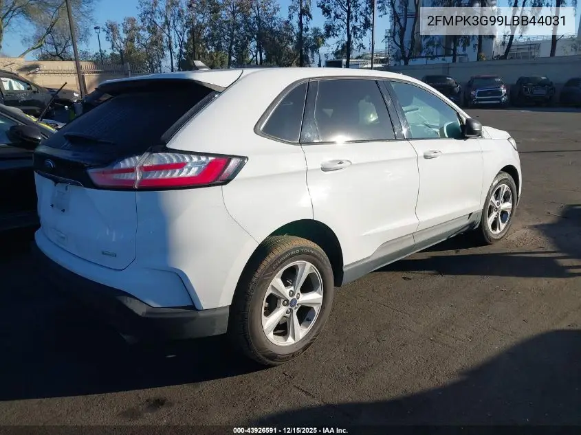 2FMPK3G99LBB44031 2020 Ford Edge Se