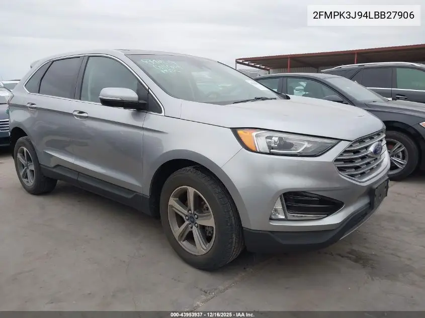 2FMPK3J94LBB27906 2020 Ford Edge Sel