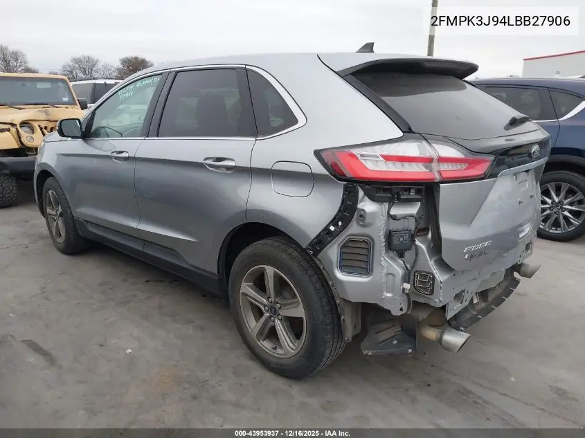2FMPK3J94LBB27906 2020 Ford Edge Sel