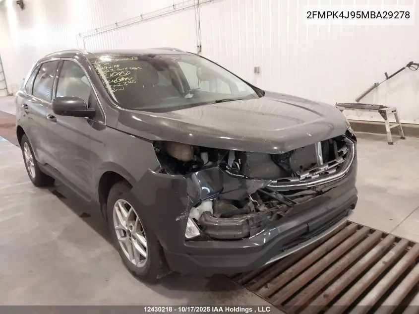 2FMPK4J95MBA29278 2021 Ford Edge Sel