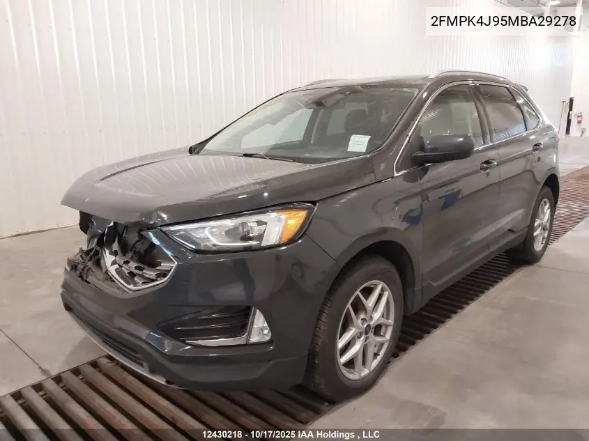 2FMPK4J95MBA29278 2021 Ford Edge Sel
