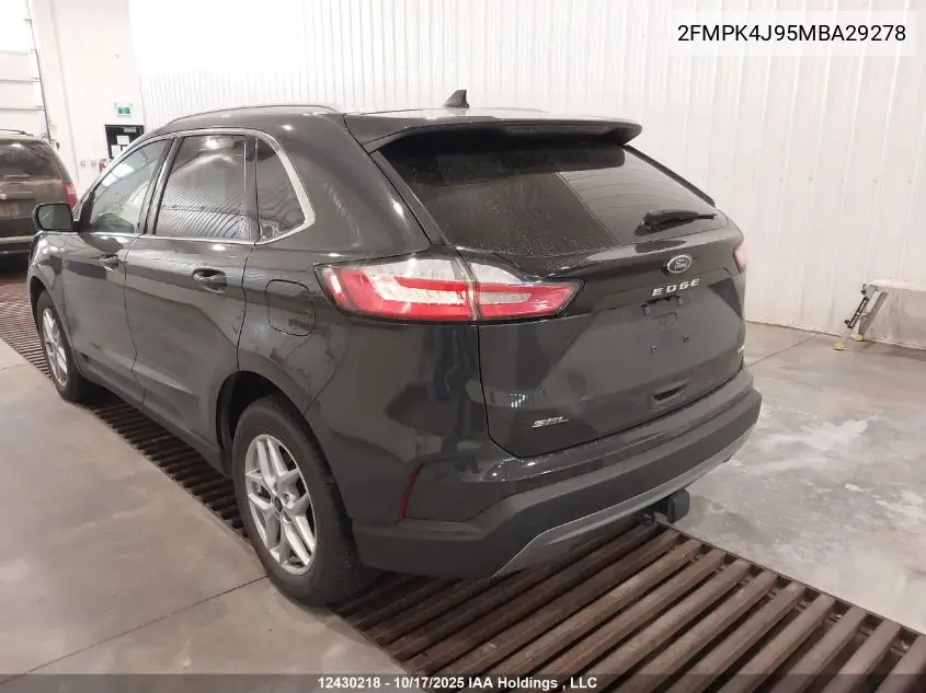 2FMPK4J95MBA29278 2021 Ford Edge Sel
