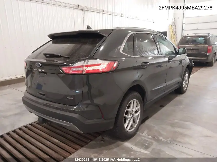 2FMPK4J95MBA29278 2021 Ford Edge Sel