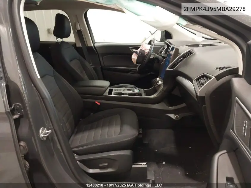 2FMPK4J95MBA29278 2021 Ford Edge Sel