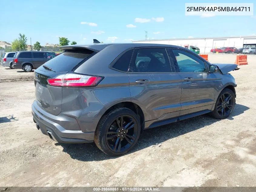 2FMPK4AP5MBA64711 2021 Ford Edge St