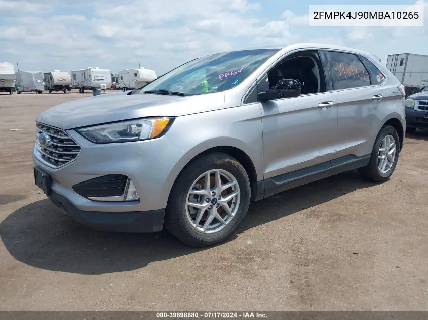 2021 Ford Edge Sel VIN: 2FMPK4J90MBA10265 Lot: 39898880