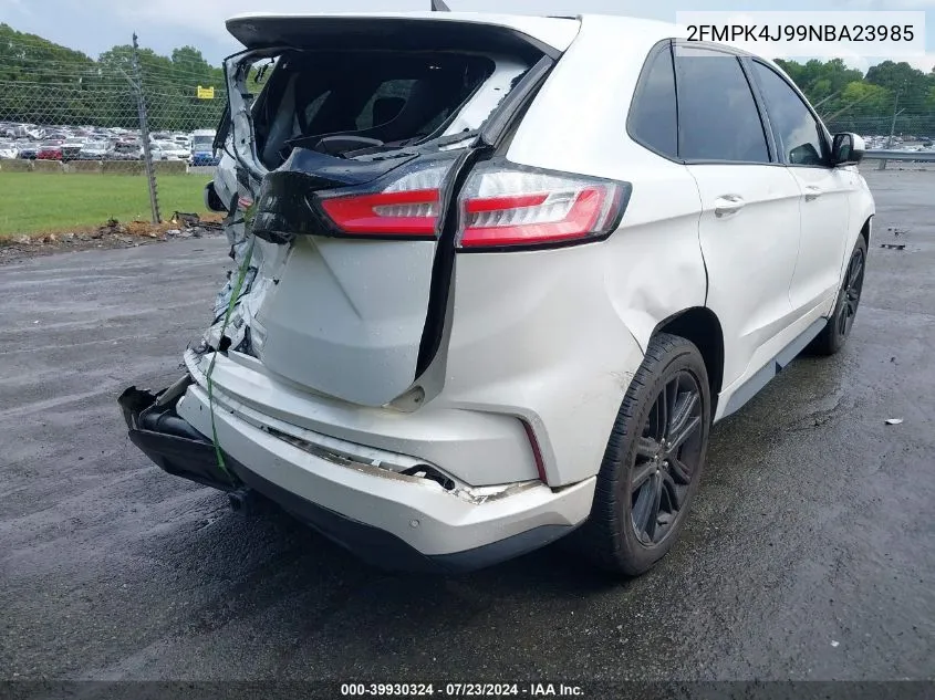 2022 Ford Edge St-Line VIN: 2FMPK4J99NBA23985 Lot: 39930324