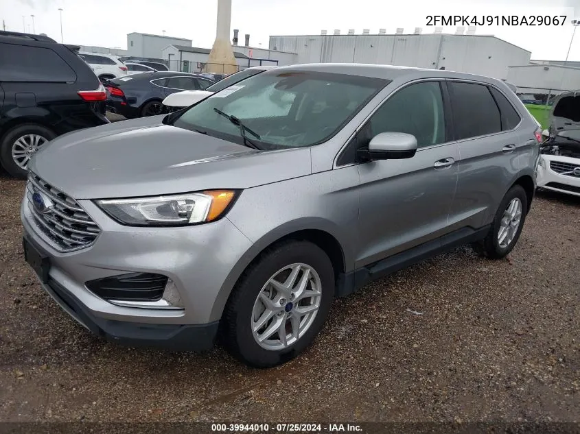 2FMPK4J91NBA29067 2022 Ford Edge Sel