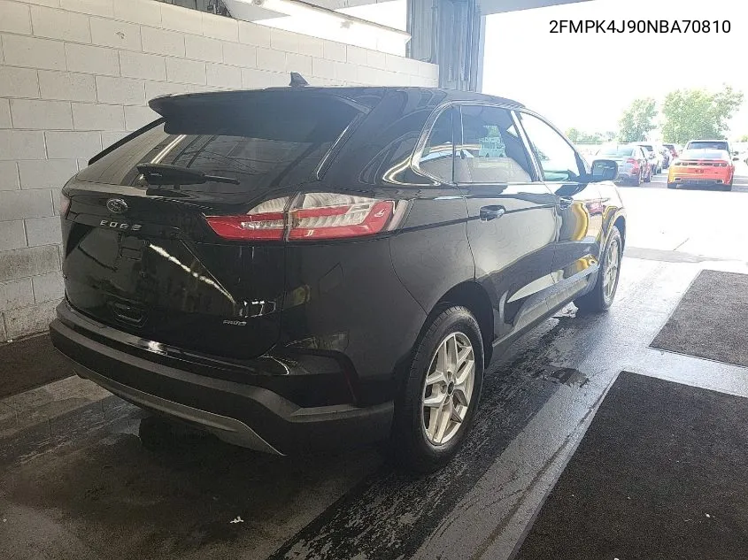 2022 Ford Edge Sel VIN: 2FMPK4J90NBA70810 Lot: 39954196