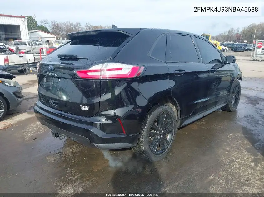 2FMPK4J93NBA45688 2022 Ford Edge St-Line